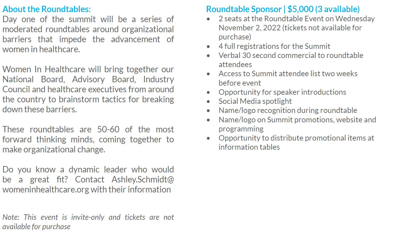 Roundtables Sponsors