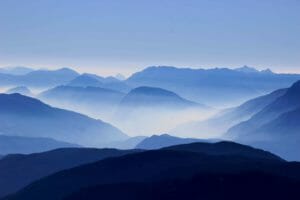 Foggy mountains